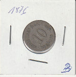 NJEMAČKA 5 PFENGA 1876 COPER-NIKAL