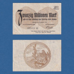 NJEMAČKA GERMANY REICH 20 MILLION   MARK  1917 / 1923 // 6058