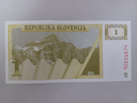 Novčanica 1 tolar (Slovenija 1991.)