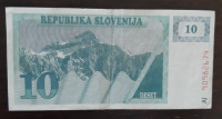 Novčanica 10 tolara (Slovenija 1991.)