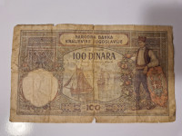 novčanica 100 DINARA narodna banka kraljevine jugoslavije
