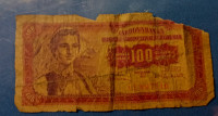 novčanica 100 Jugoslovenskih dinara iz 1955