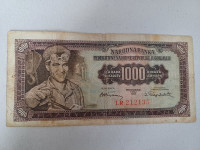 Novčanica 1000 dinara (FNRJ 1955.)