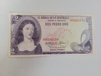 Novčanica 2 pesos oro (Kolumbija 1972.)