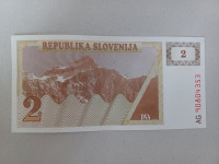 Novčanica 2 tolara (Slovenija 1991.)