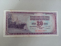 Novčanica 20 dinara (Jugoslavija 1981.)