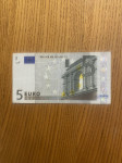 Novčanica 5 eura serije X  tiskane 2002 godine  u Njemačkoj