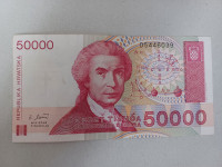 Novčanica 50.000 HRD (hrvatskih dinara)