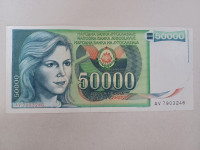 Novčanica 50000 dinara (Jugoslavija 1988.)