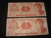 Novčanice Honduras 1 lempira 2016.UNC (2 kom)