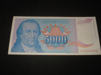 Novčanica Jugoslavija 5000 dinara 1994.