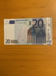 Noovčanica od 20 eura serije E tiskane 2002 godine u Slovačkoj