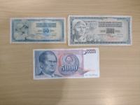 Novčanice Jugoslavije od 50,1000, 5000 dinara
