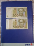 Novcanice kuna,od 500 kuna, 1993.godina ,cijena 77 eura