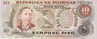 PHILIPPINES 10 PISO 1949