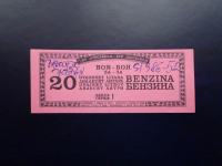 SAO Krajina - bon za gorivo 1993.g