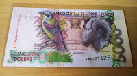 Sao Tome e Principe 5000 dobras, prelijepa unc novčanica iz 2004