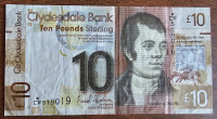 SCOTLAND- CLYDESDALE BANK, 10 POUNDS STERLING 2014.