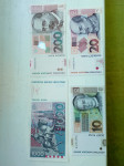 Set od 4 različite novčanice kuna,1000;200;20 i 10 kuna
