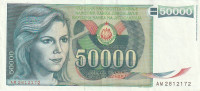 SFRJ 50 000 DINARA 1988