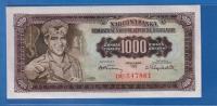 SFRY JUGOSLAVIJA 1000 dinara 1955 UNC ser : DU547861  / 2094