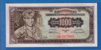 SFRY JUGOSLAVIJA 1000 dinara 1955 UNC ser : DU547883  / 2094