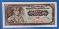 SFRY JUGOSLAVIJA 1000 dinara 1955 UNC ser : DU547886  / 2094