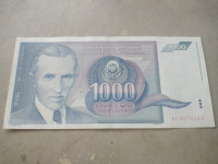 SFRY JUGOSLAVIJA  1000 dinara 1991  AF8273164 / 2076