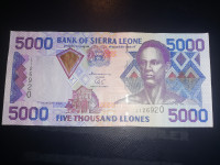 Sierra Leone 5.000 Leones 2002. (vf/xf)