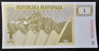 SLOVENIA- 1 TOLAR 1991.