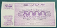 SLOVENIJA, 5 000 TOLAR, NOVA, VZOREC