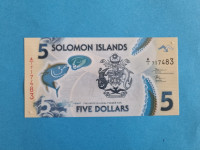 Solomonsko Otočje (Solomon Islands) 5 Dollars 2019 Polymer UNC