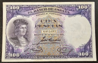 SPAIN- 100 PESETAS 1931.