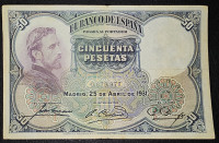 SPAIN- 50 PESETAS 1931.