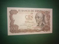 Španjolska 100 peseta 1970 UNC..