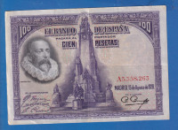 ŠPANJOLSKA 100  PESETAS 1928 A5358263 - 4085