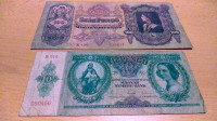 Stare novčanice Mađarske 10 & 100 pengo, 1930. i 1936.godine