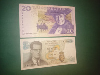 Švedska Belgija 20 franaka.