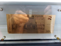 Tajikistanski  100 somoni - pozlata - suvenir
