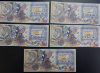 TRSATIKA - UNC - SERIJSKI BROJEVI U NIZU