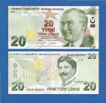 Turska 20 lira 2020 UNC