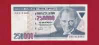 TURSKA 250 000 LIRA 1970  82011063 - 4306