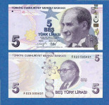 Turska 5 lira 2020 UNC
