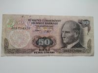 Turska 50 lira 1970.