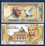 VATICAN 100 LIRE 2024 UNC