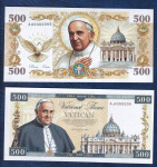 VATICAN 500 LIRE 2024 UNC