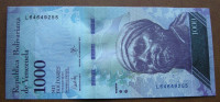 Venezuela 1,000 Bolívares 2017