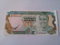 ZAMBIA 20 KWACHA 1989 GODINA UNC
