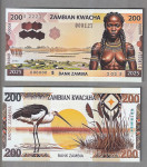 ZAMBIA 200  KWACHA 2025 UNC