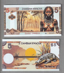 ZAMBIA 5  KWACHA 2025 UNC